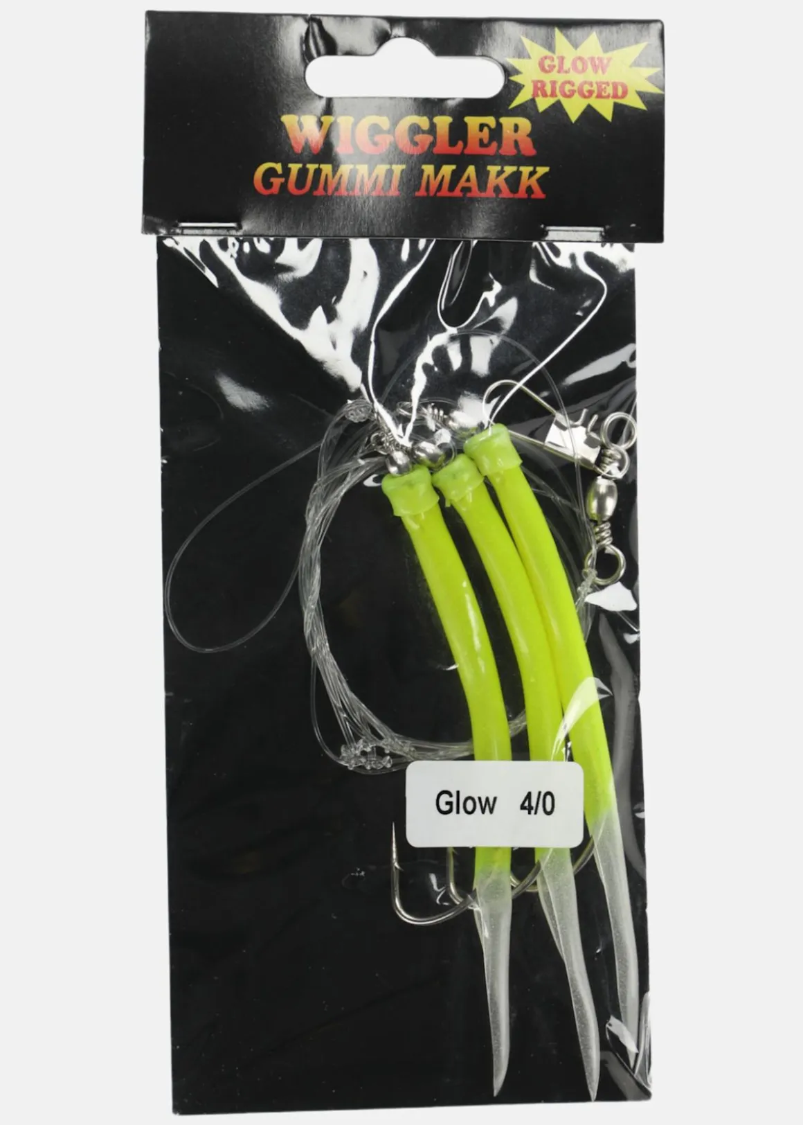 Gummi Makk Gul/Lys Rigged #4/0