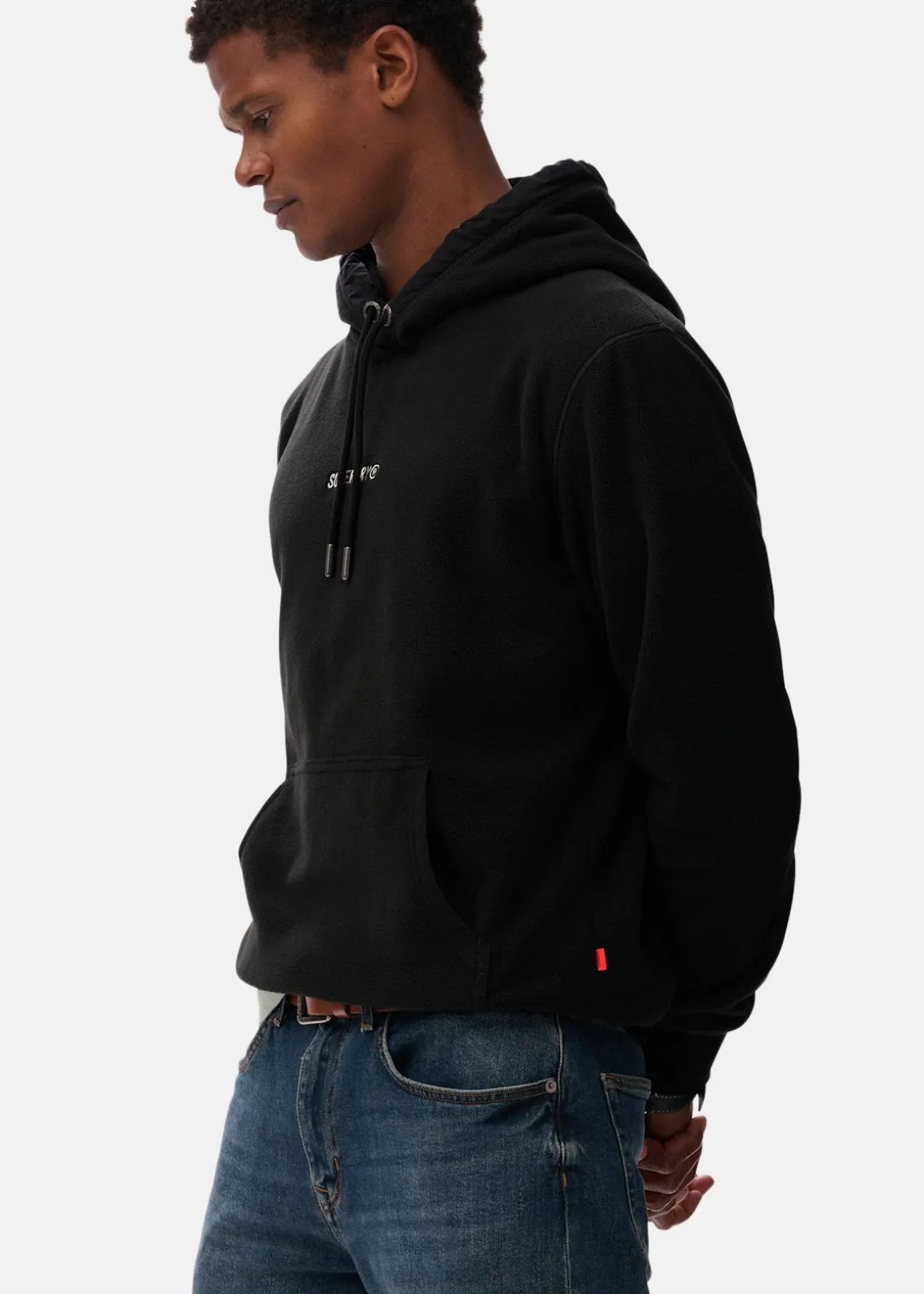 MICRO LOGO FLEECE HOOD