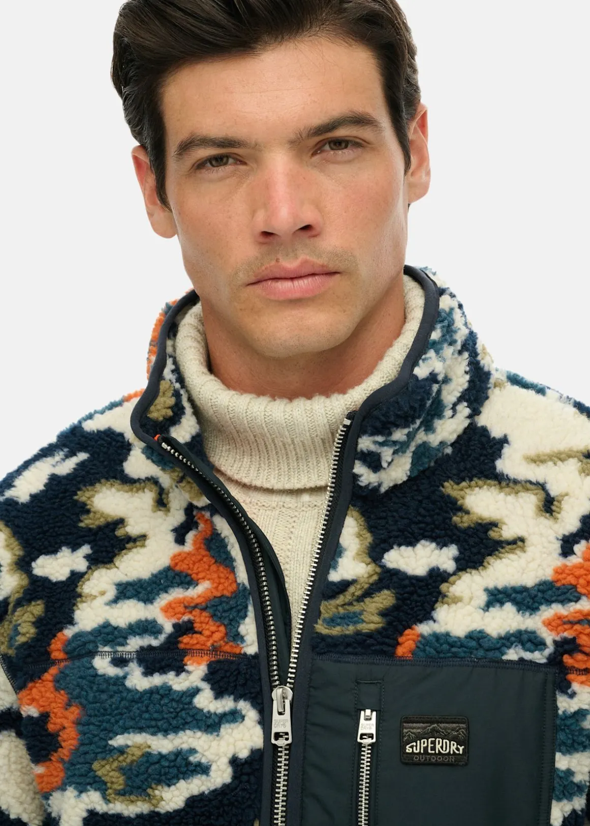 PRINTED FLEECE ZIP THRU