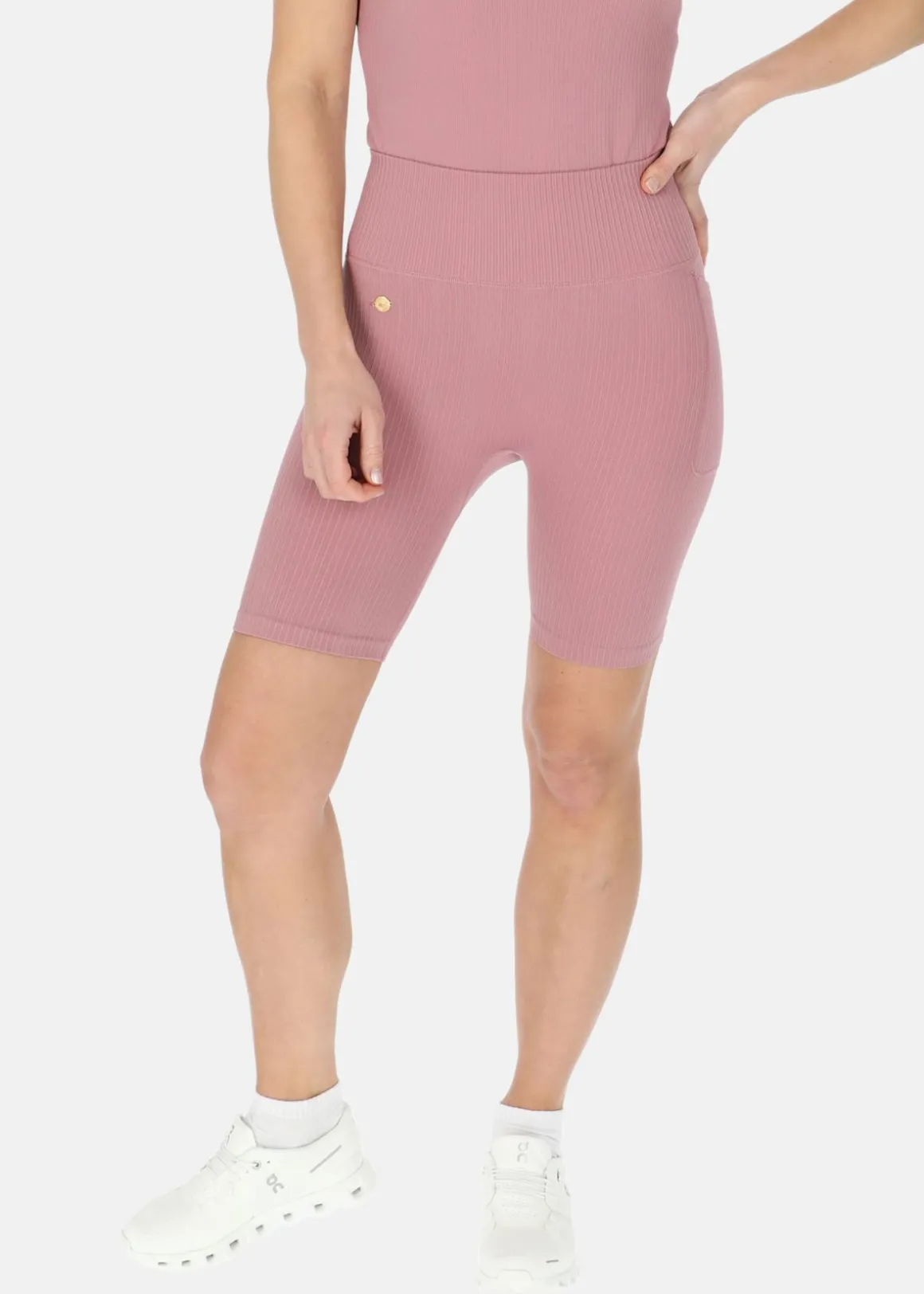 Ribbed Seamless Short Tights W