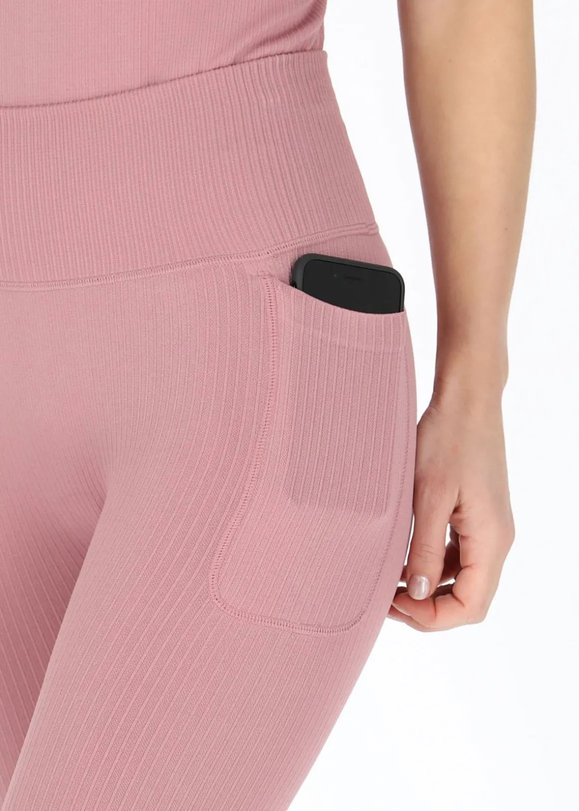 Ribbed Seamless Short Tights W