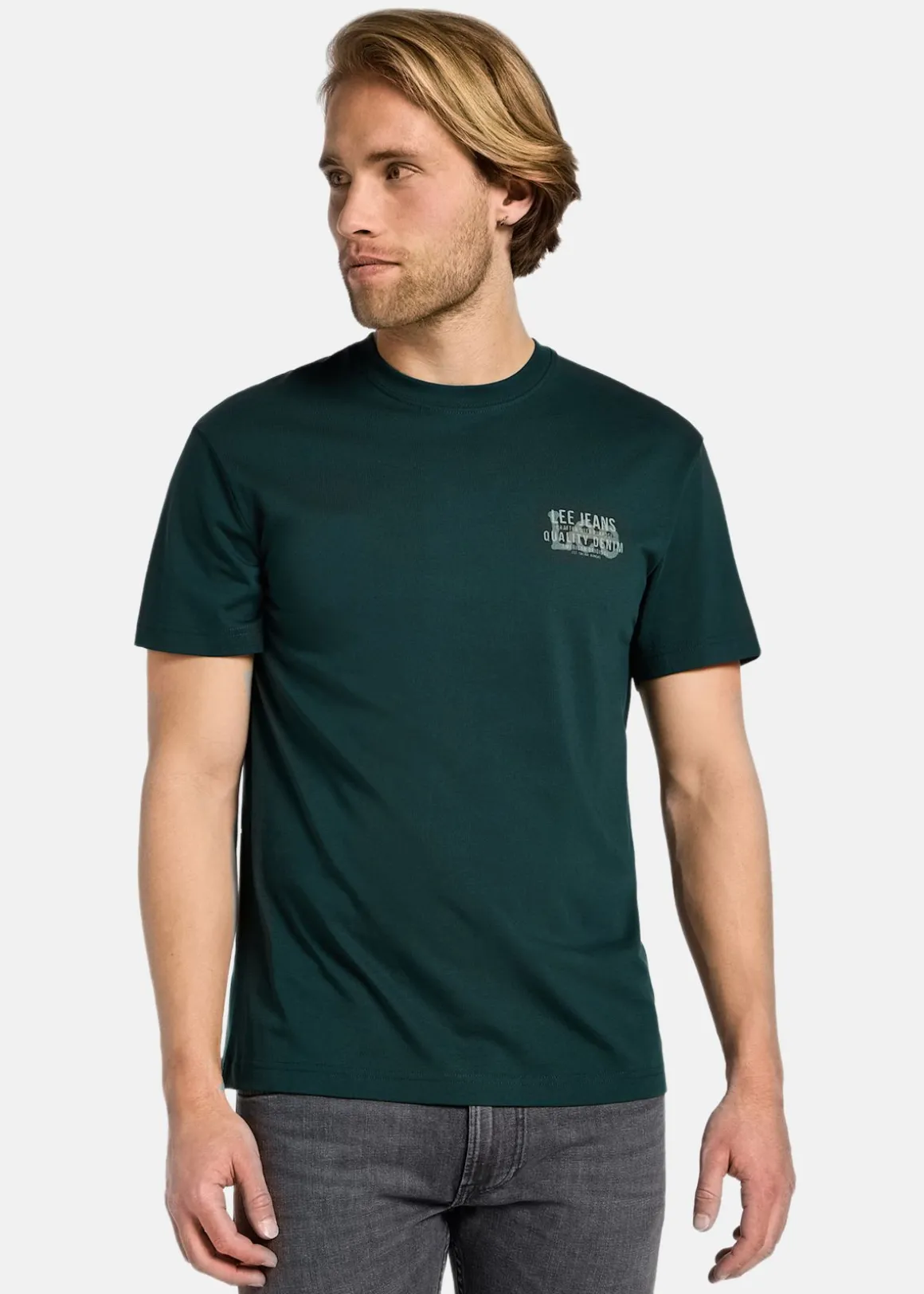 SS_RELAXED_LOGO_TEE GUNMETAL