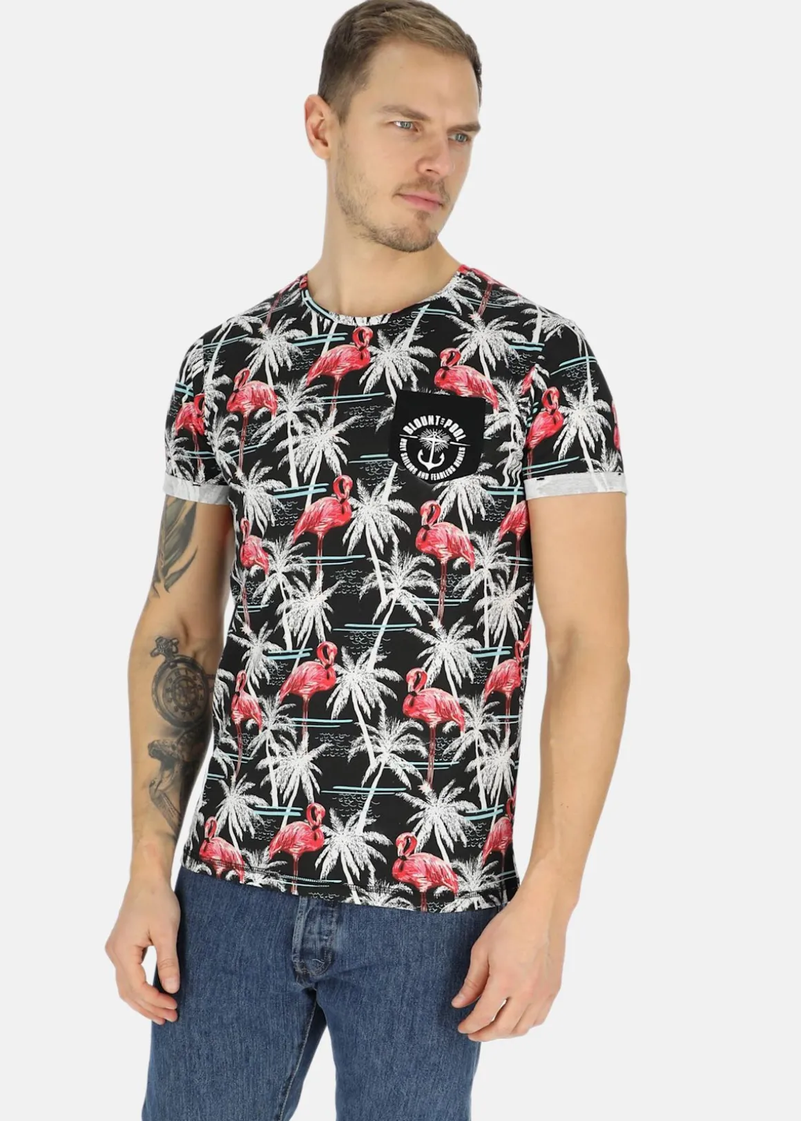 Tropical Pocket Tee
