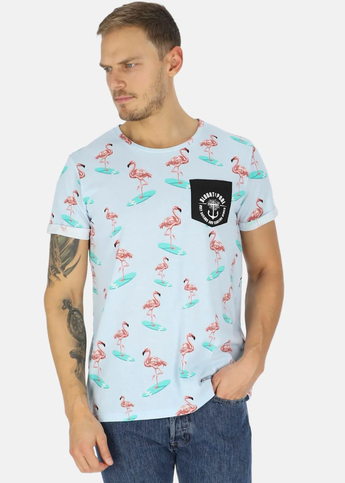 Tropical Pocket Tee